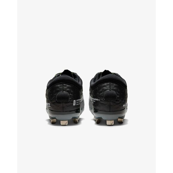 Nike Hyperdiamond 4 Elite Women's Softball Cleats (Black/Cool Grey) Size‎ 11.5 - Picture 4 of 5